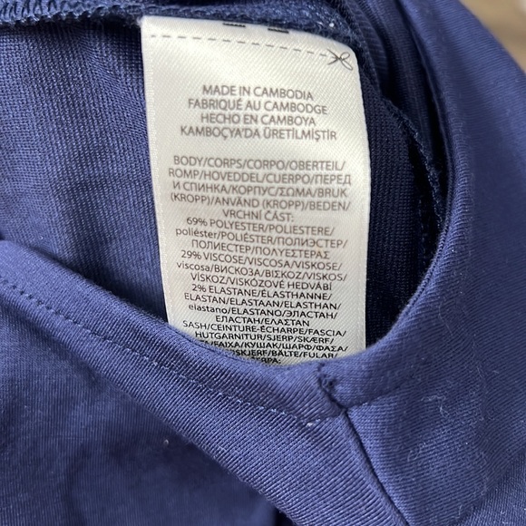 NWT Polo Ralph Lauren Ruffle Sleeve Navy Dress 4/4T - Picture 7 of 7